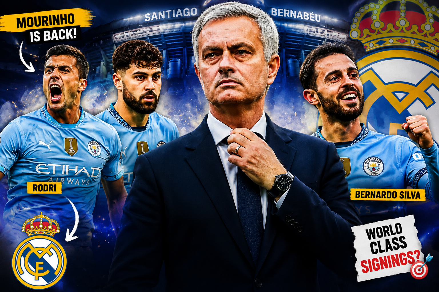 José Mourinho oo Bartilmaameed Ka dhigtay Xiddigaha kooxda Manchester Man city ?
